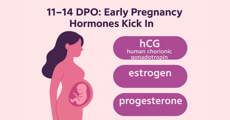 11–14 DPO: Early Pregnancy Hormones Kick In
