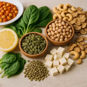 Increase Zinc- and Iron-Rich Foods