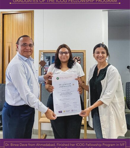 Dr. Birwa Dave completed IVF fellowship in Ahmedabad from the Nimaaya IVF centre