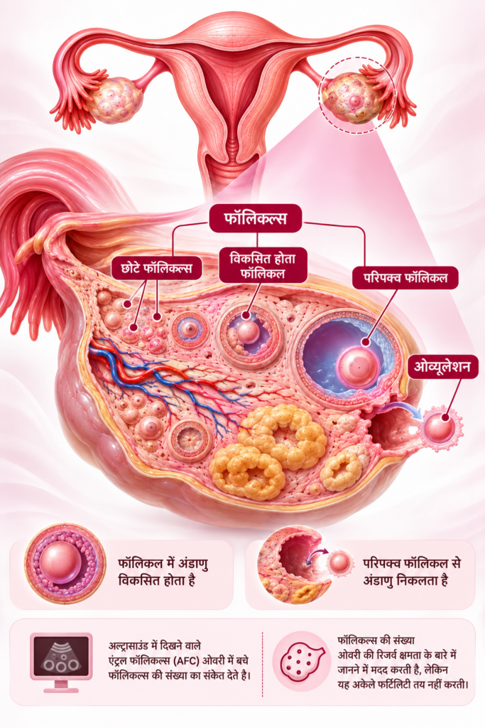ओवरी में Follicles क्या होते हैं और इनका क्या महत्व है